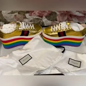 Gucci platform shoes rainbow new arrivals